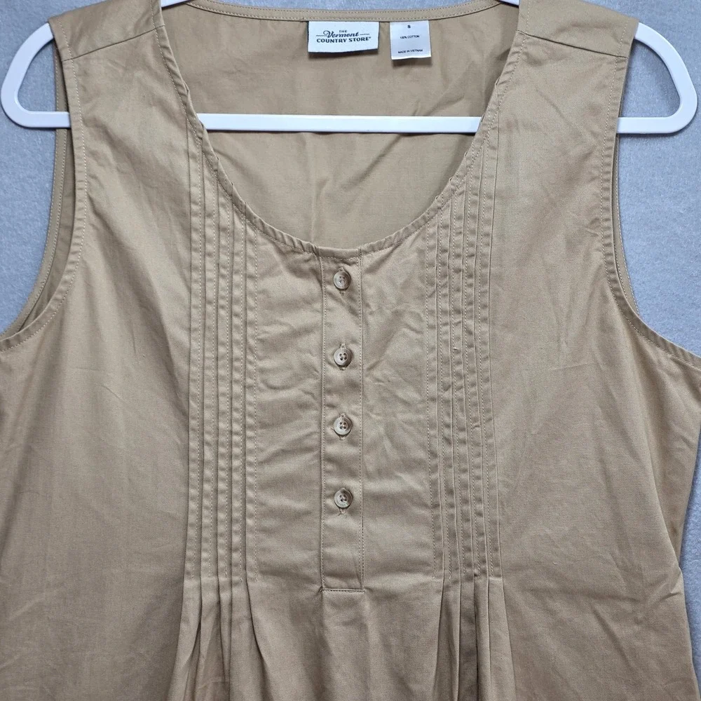 The Vermont Country Store Pintuck Jumper Dress Womens S Maxi Prairie Cottagecore